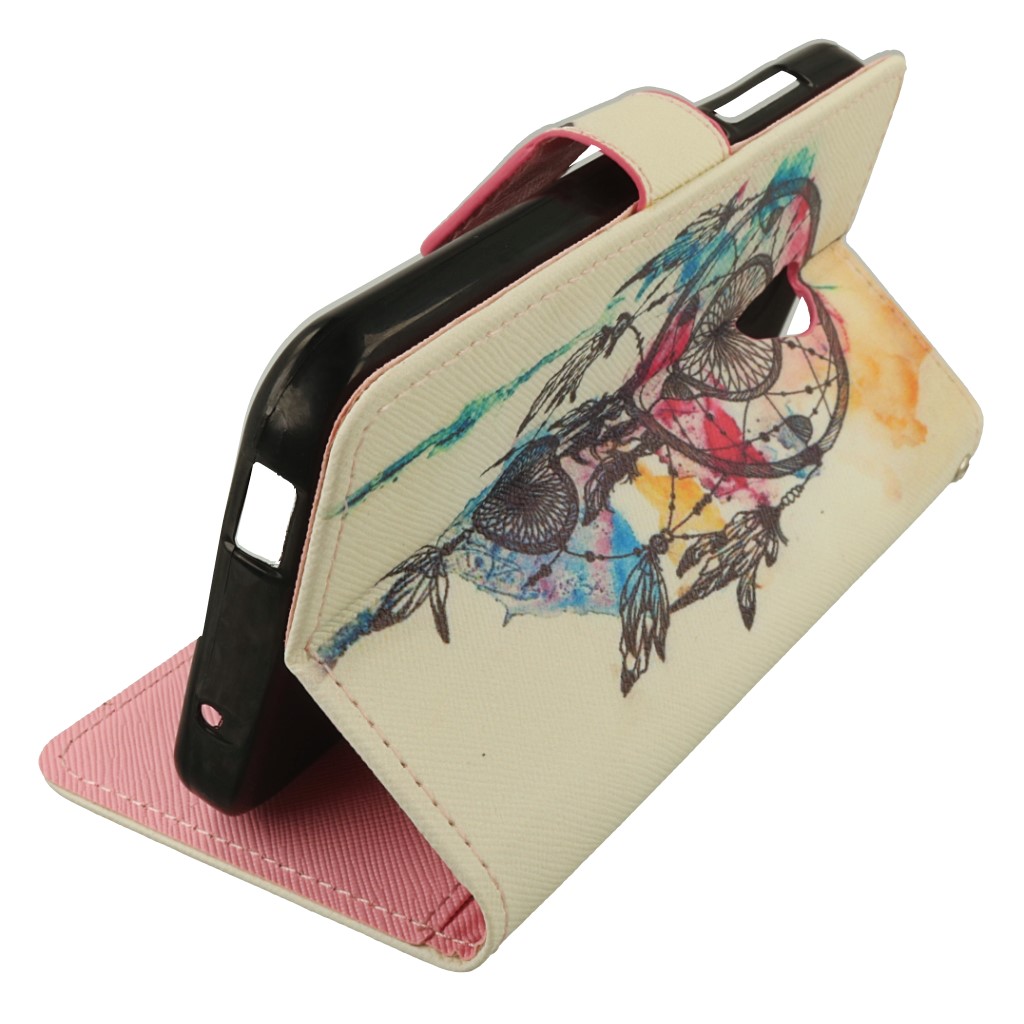 Pokrowiec etui portfelowe Wallet Design �apacz Sn�w Boho ALCATEL U5 3G / 5
