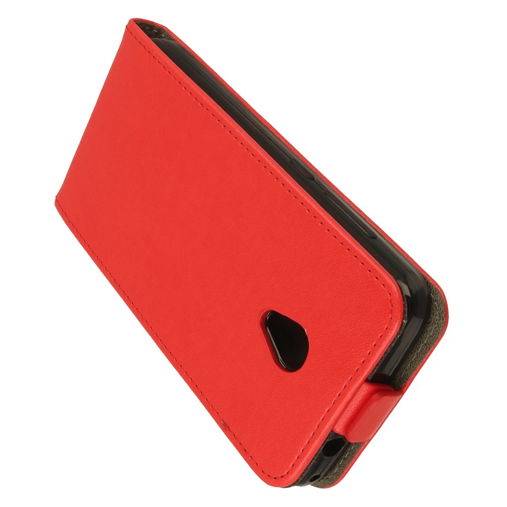 Pokrowiec z klapk na magnes Prestige Slim Flexi czerwony ALCATEL U5 3G / 3