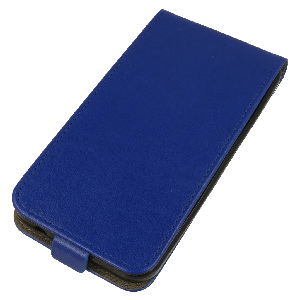 Pokrowiec z klapk na magnes Prestige Slim Flexi niebieski ALCATEL U5 3G / 2