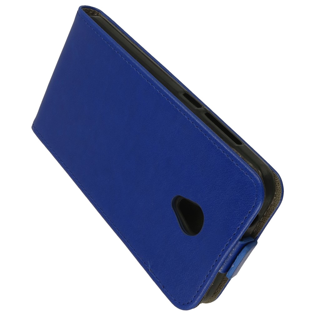 Pokrowiec z klapk na magnes Prestige Slim Flexi niebieski ALCATEL U5 3G / 3