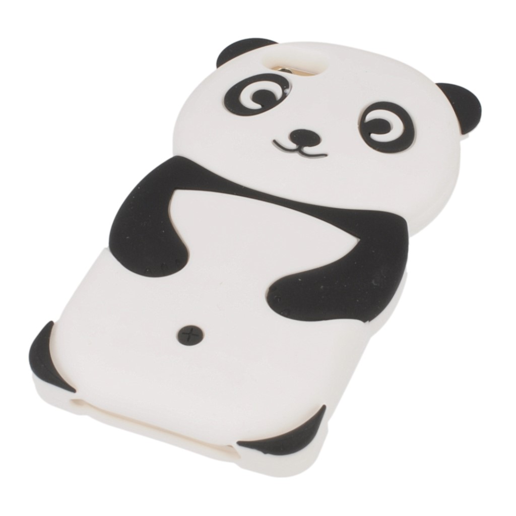 Pokrowiec etui silikonowe 3D Panda czarne SAMSUNG GT-i9300 Galaxy S III