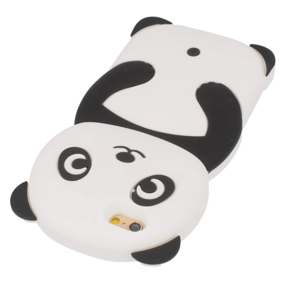 Pokrowiec etui silikonowe 3D Panda czarne SAMSUNG GT-i9300 Galaxy S III / 2