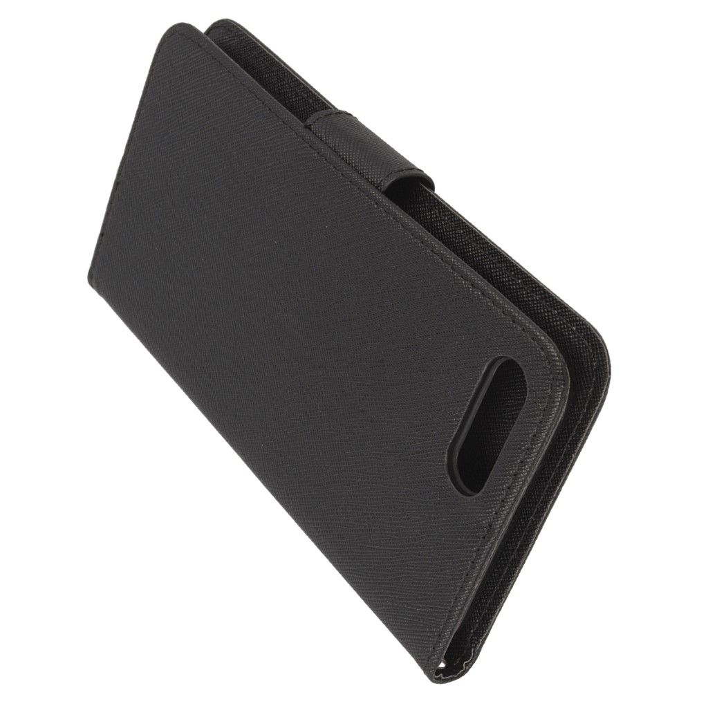 Pokrowiec etui z klapk na magnes Fancy Case czarne APPLE iPhone 7 Plus / 4