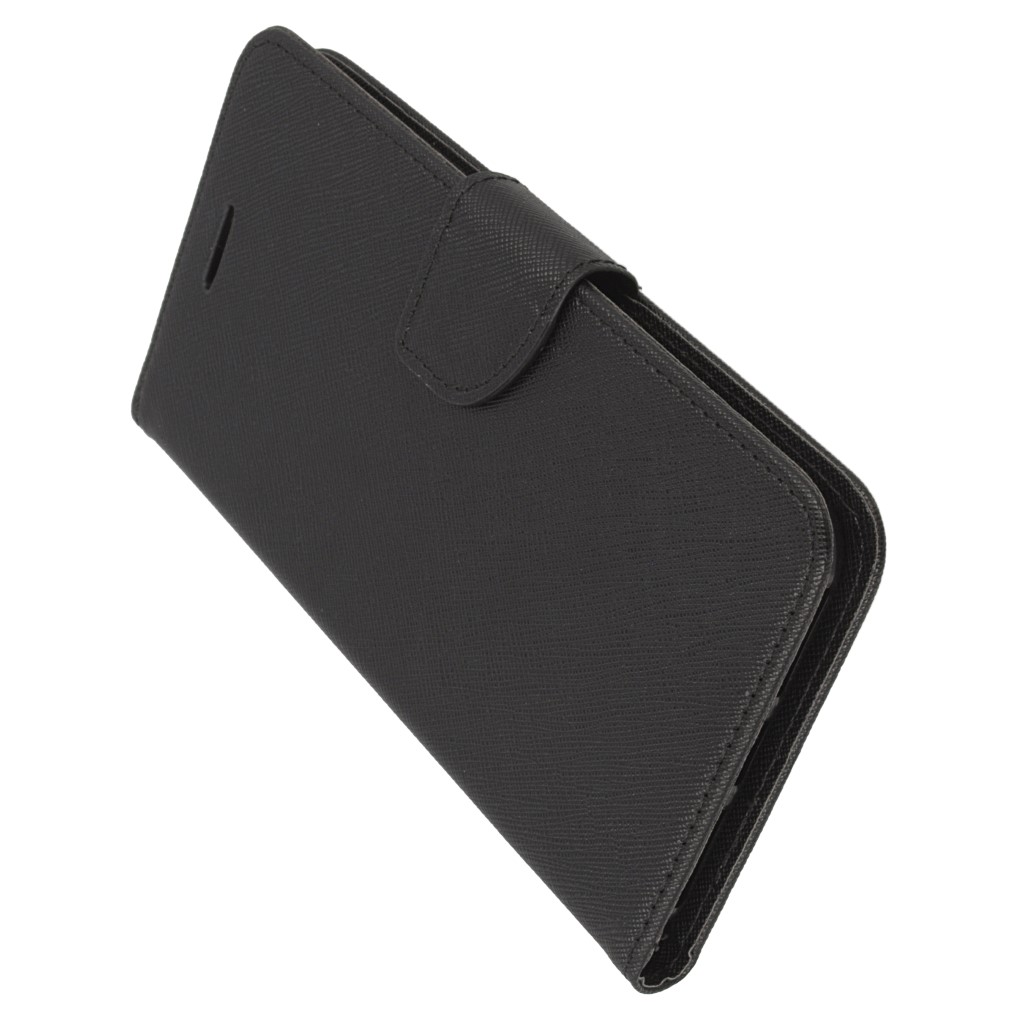 Pokrowiec etui z klapk na magnes Fancy Case czarne APPLE iPhone 8 Plus / 5