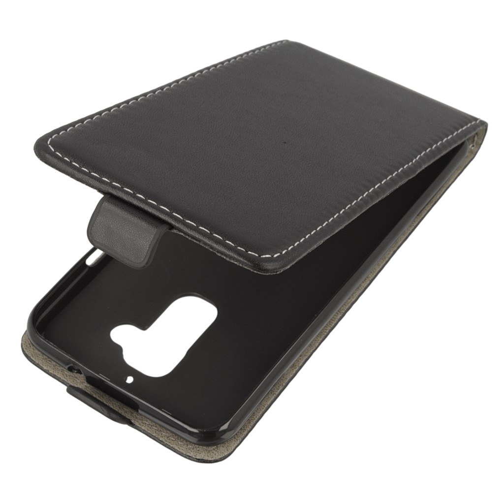 Pokrowiec z klapk na magnes Prestige Slim Flexi czarny ASUS Zenfone 3 Max ZC520TL