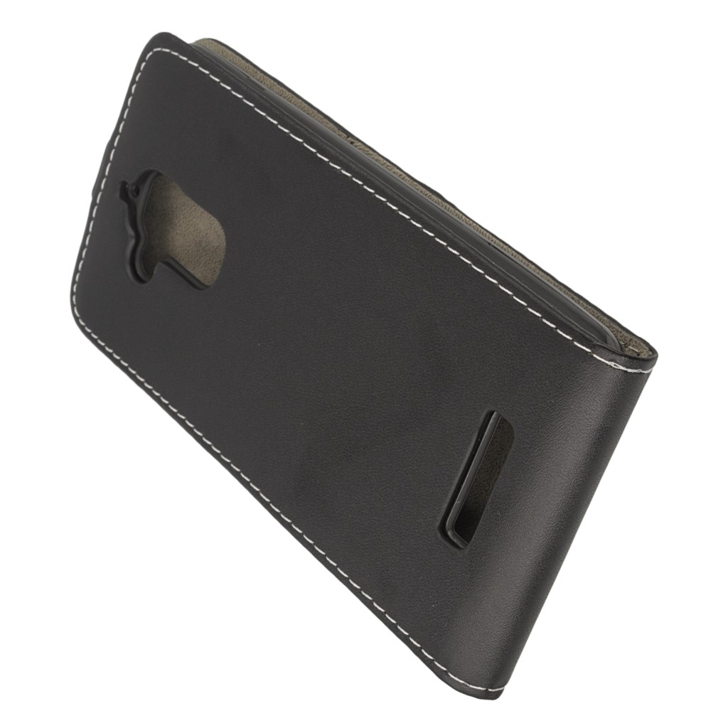 Pokrowiec z klapk na magnes Prestige Slim Flexi czarny ASUS Zenfone 3 Max ZC520TL / 4