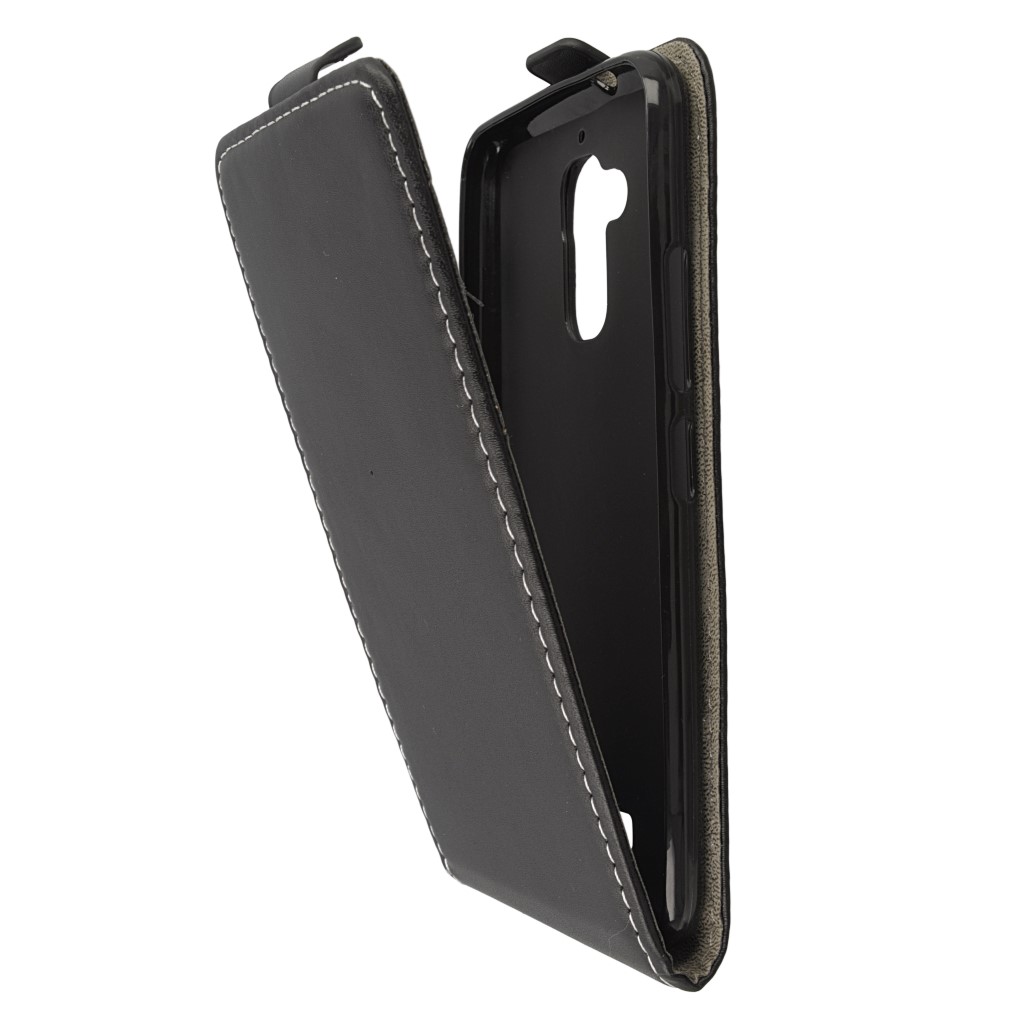 Pokrowiec z klapk na magnes Prestige Slim Flexi czarny ASUS Zenfone 3 Max ZC520TL / 7