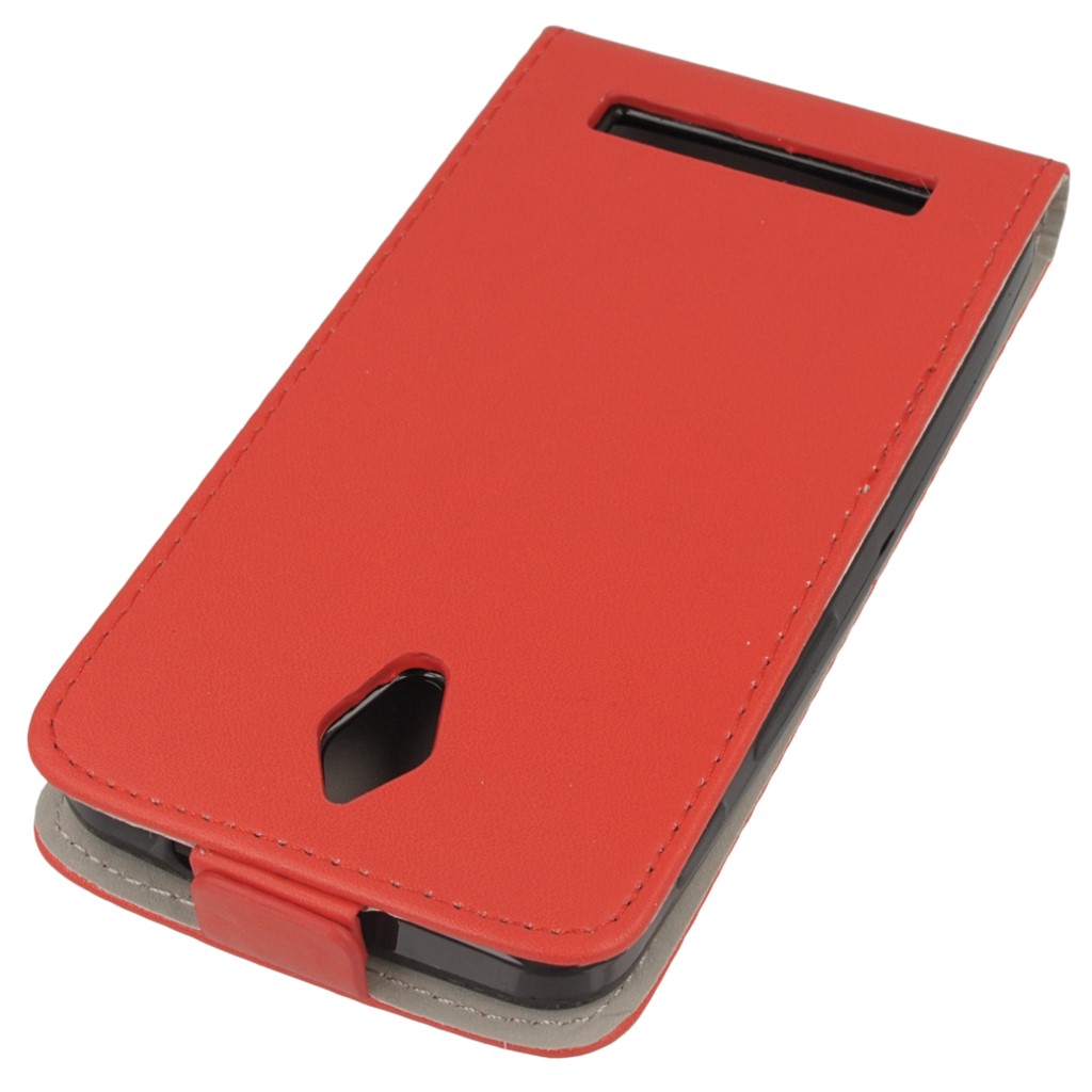 Pokrowiec z klapk na magnes Prestige Slim Flexi czerwony ASUS ZenFone C / 4
