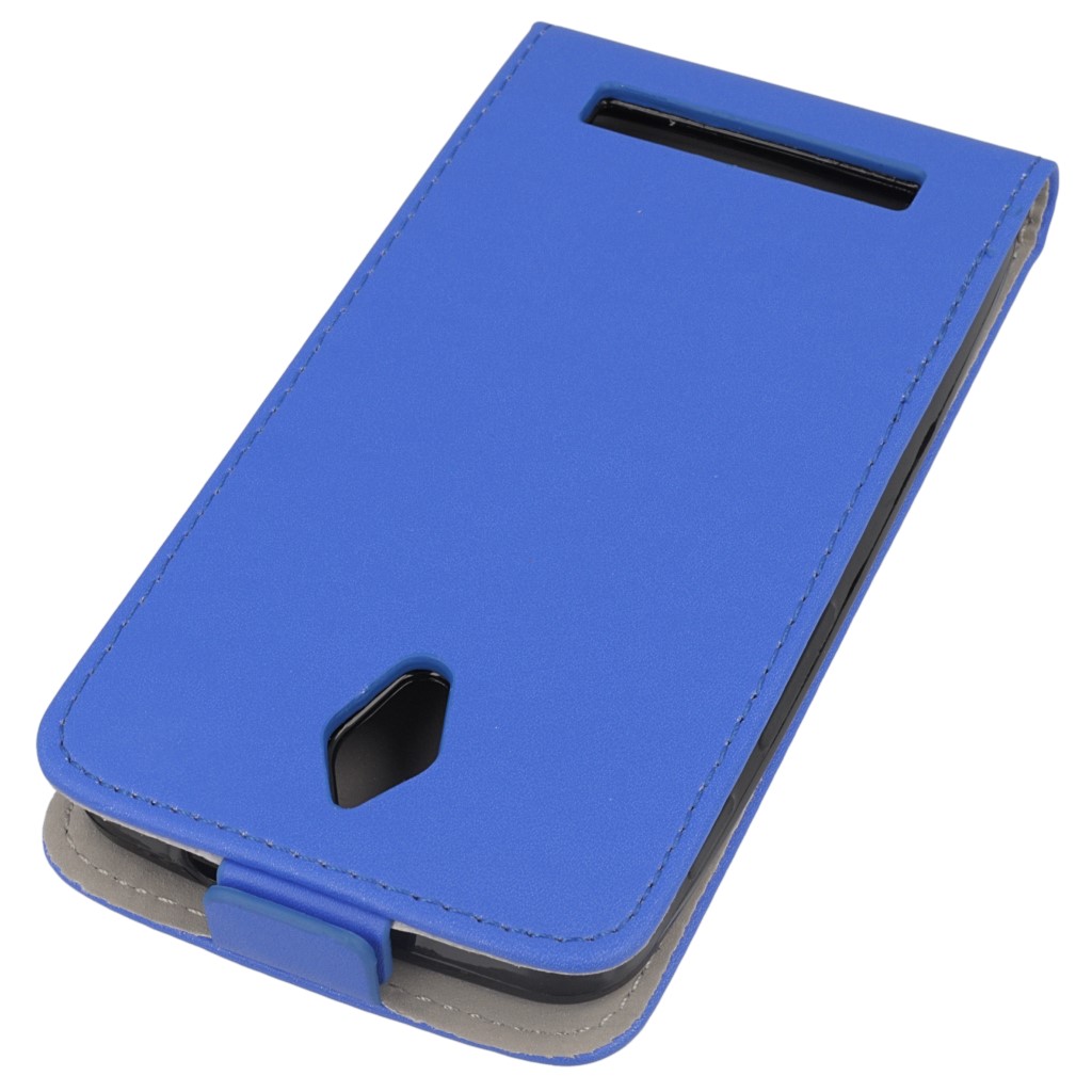Pokrowiec z klapk na magnes Prestige Slim Flexi niebieski ASUS ZenFone C / 4