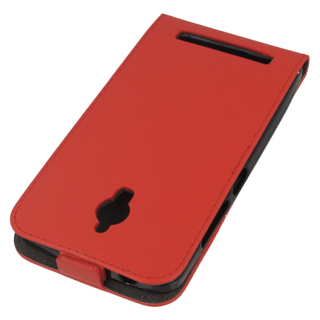 Pokrowiec z klapk na magnes Prestige Slim Flexi czerwony ASUS Zenfone Go ZC500TG / 5
