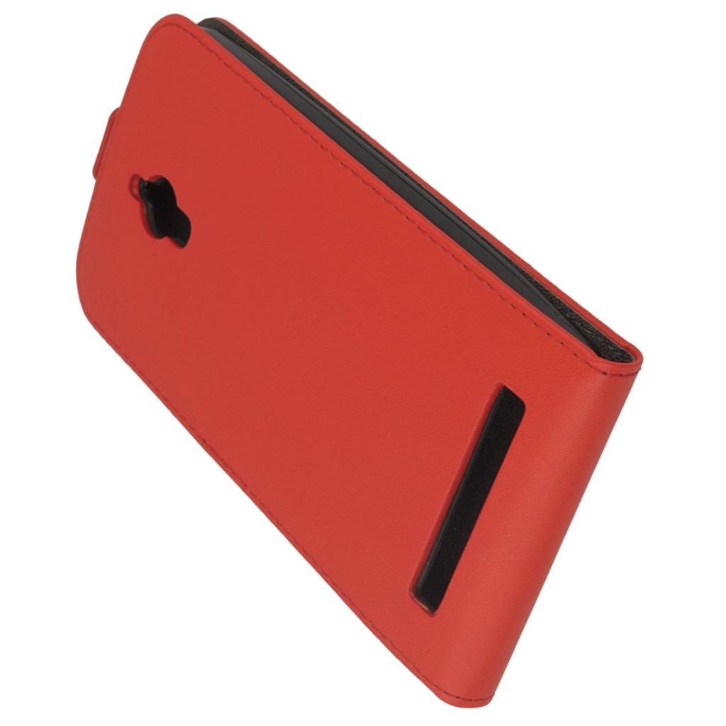 Pokrowiec z klapk na magnes Prestige Slim Flexi czerwony ASUS Zenfone Go ZC500TG / 6