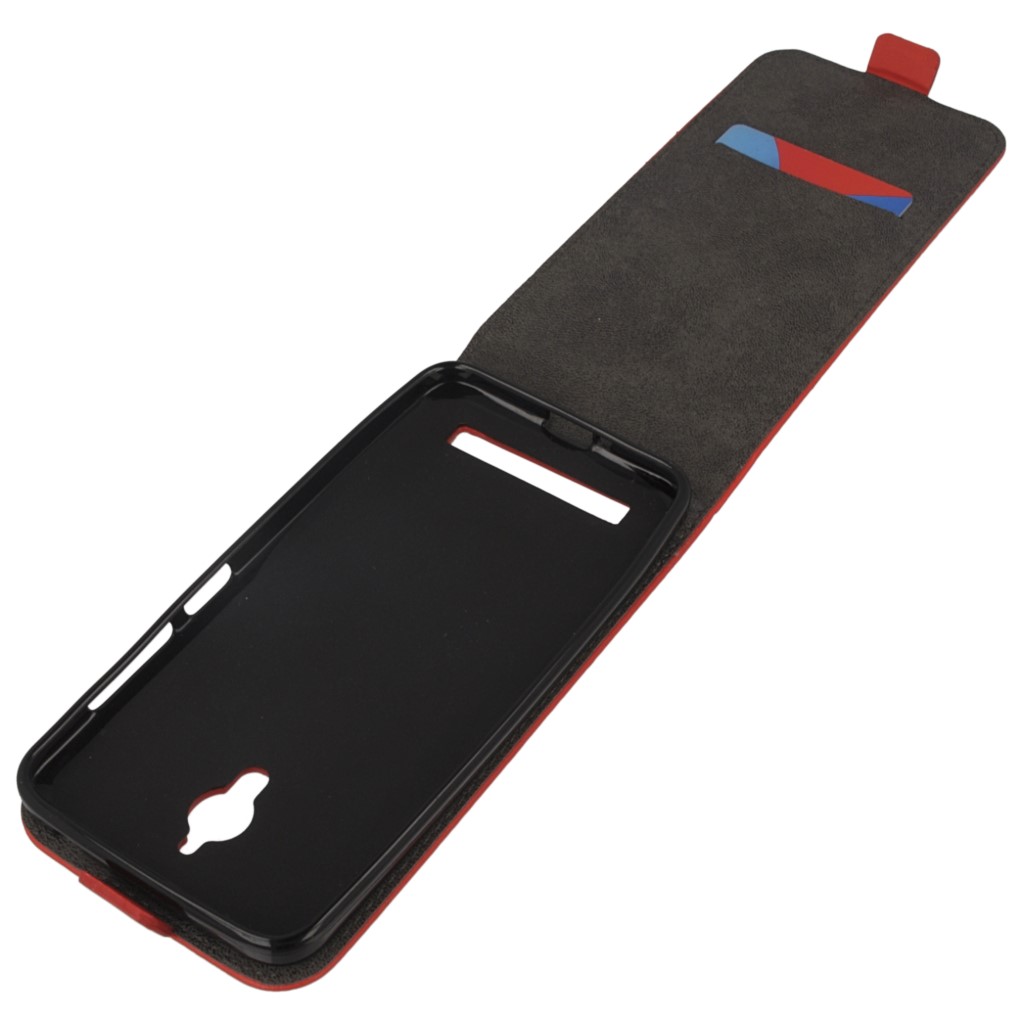 Pokrowiec z klapk na magnes Prestige Slim Flexi czerwony ASUS Zenfone Go ZC500TG / 9