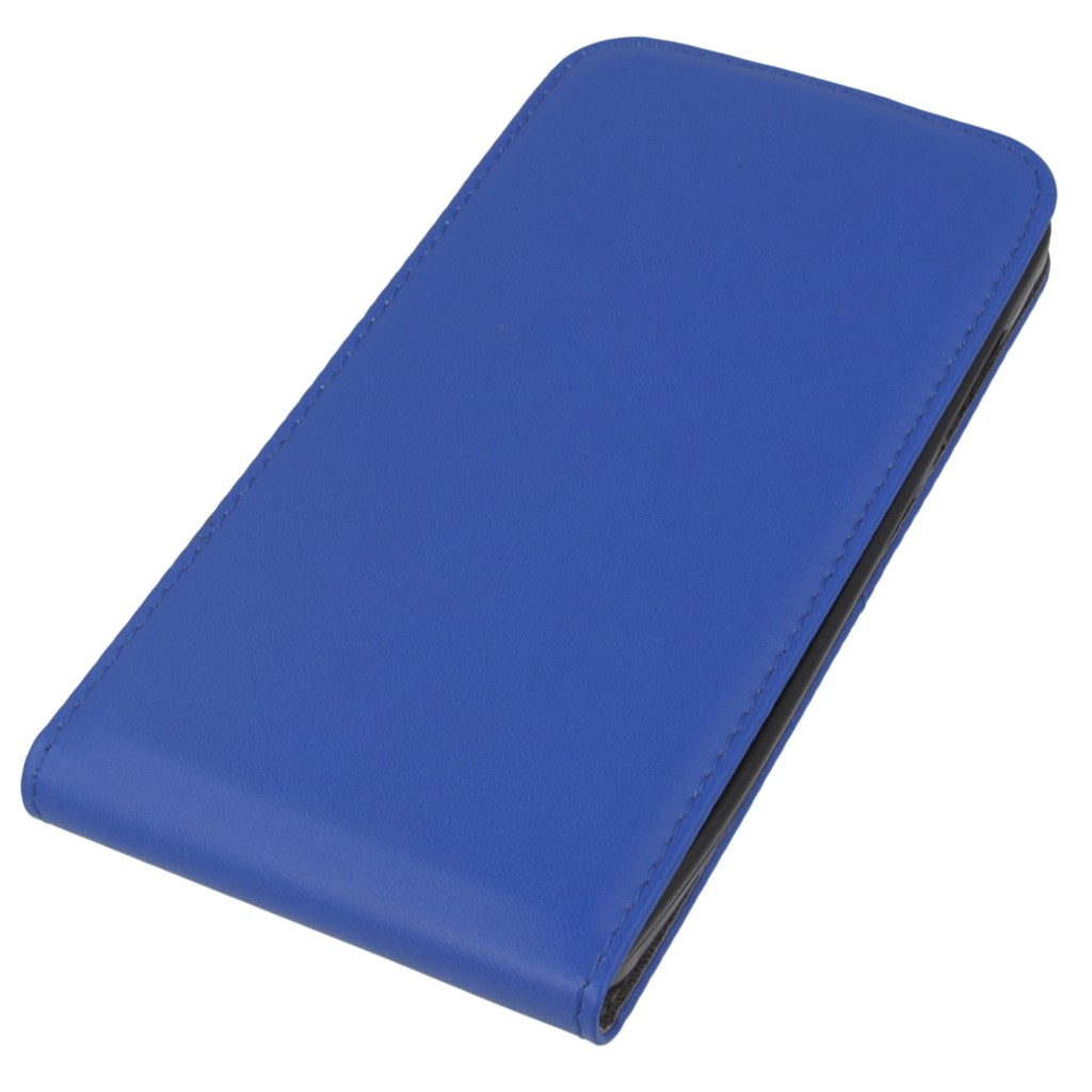 Pokrowiec z klapk na magnes Prestige Slim Flexi niebieski ASUS Zenfone Go ZC500TG / 2