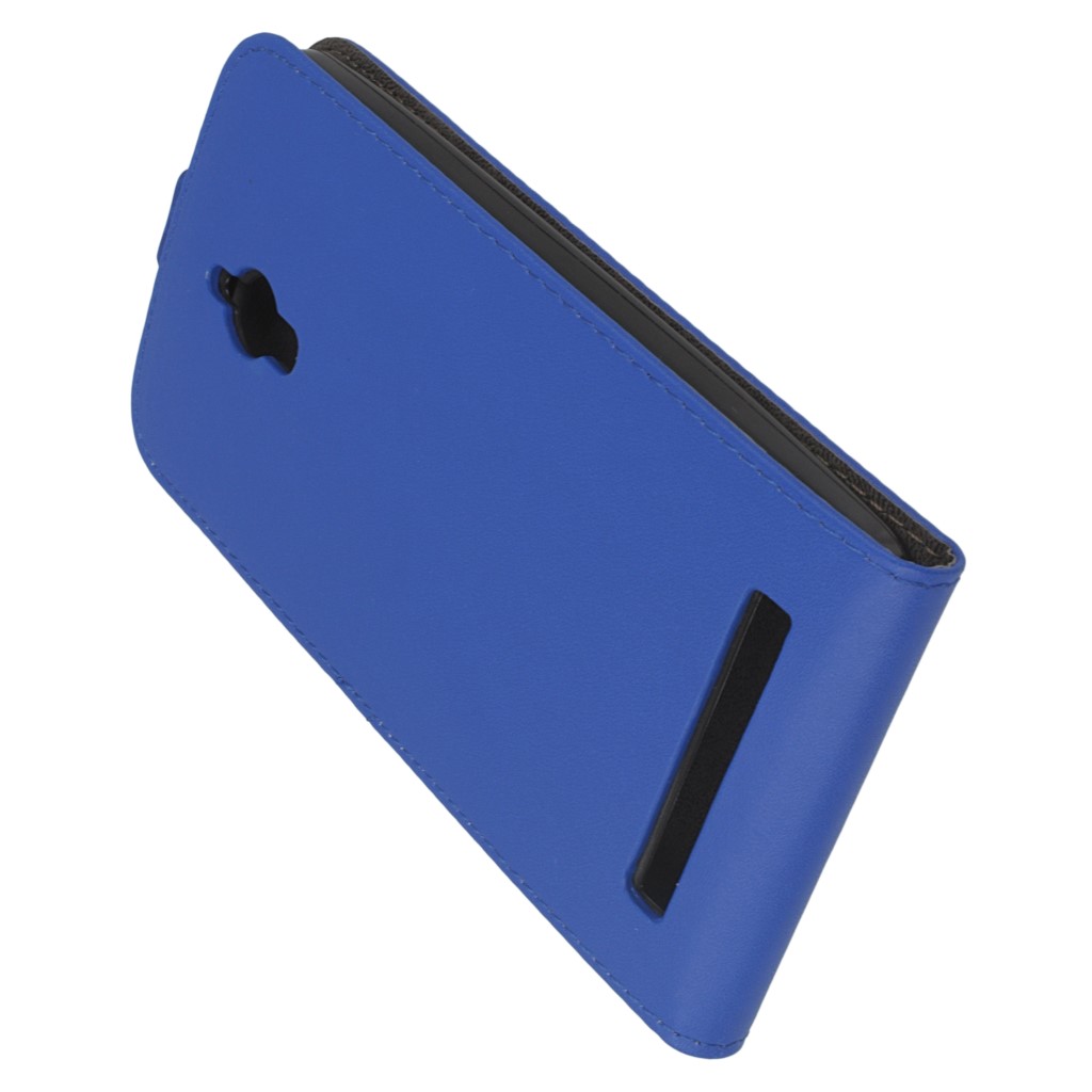 Pokrowiec z klapk na magnes Prestige Slim Flexi niebieski ASUS Zenfone Go ZC500TG / 5