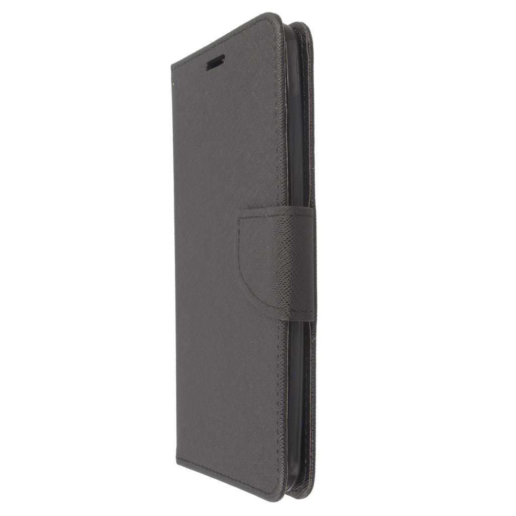 Pokrowiec etui z klapk na magnes Fancy Case czarne ASUS Zenfone Go ZB500KL / 5