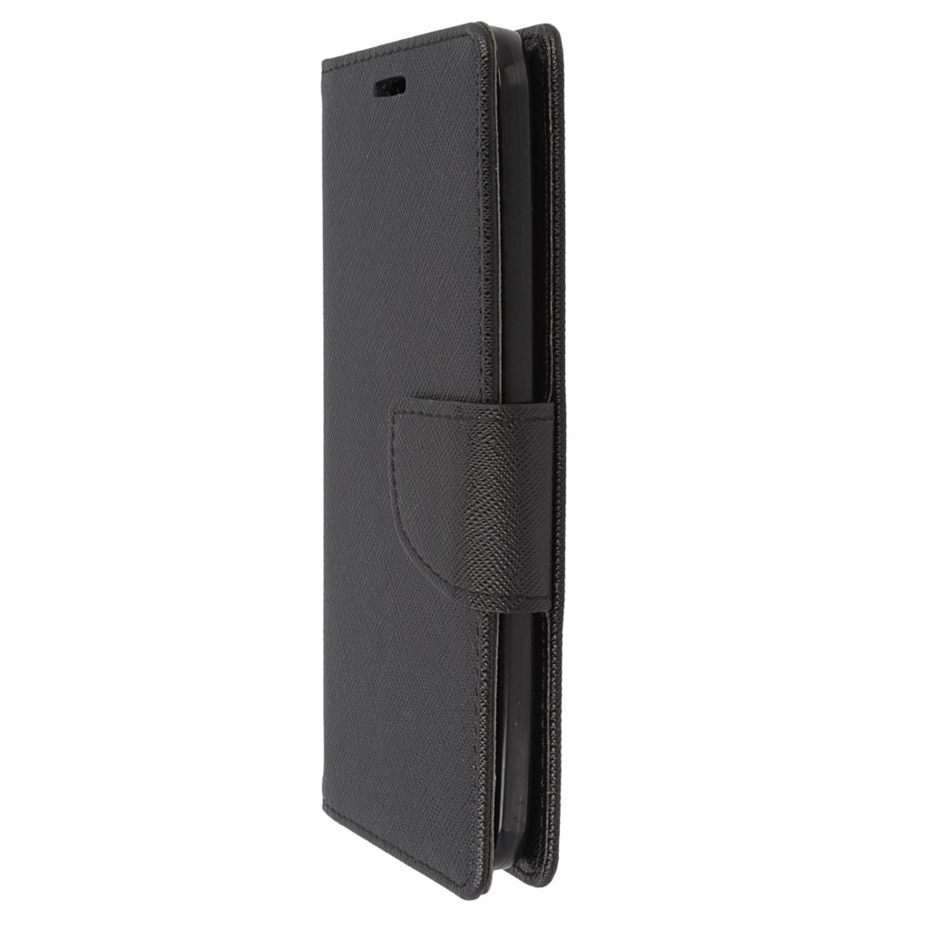Pokrowiec etui z klapk na magnes Fancy Case czarne ASUS ZenFone 2 Laser 5.0 / 6