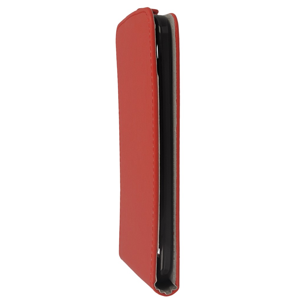 Pokrowiec z klapk na magnes Prestige Slim Flexi czerwony ASUS ZenFone 2 Laser 5.0 / 5