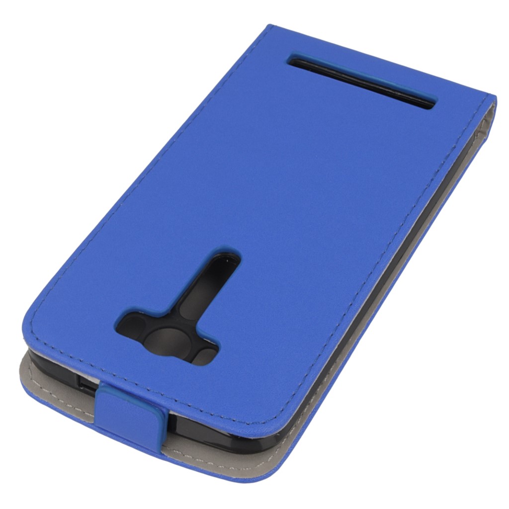 Pokrowiec z klapk na magnes Prestige Slim Flexi niebieski ASUS ZenFone 2 Laser 5.0 / 4