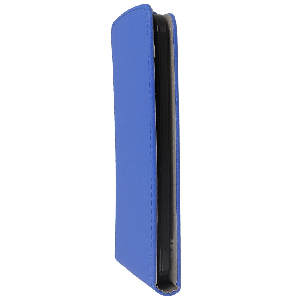 Pokrowiec z klapk na magnes Prestige Slim Flexi niebieski ASUS ZenFone 2 Laser 5.0 / 5