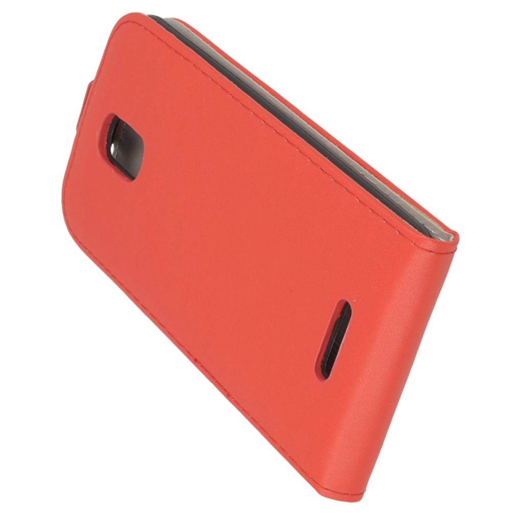 Pokrowiec z klapk na magnes Prestige Slim Flexi czerwony ASUS Zenfone Go ZB500KL / 5