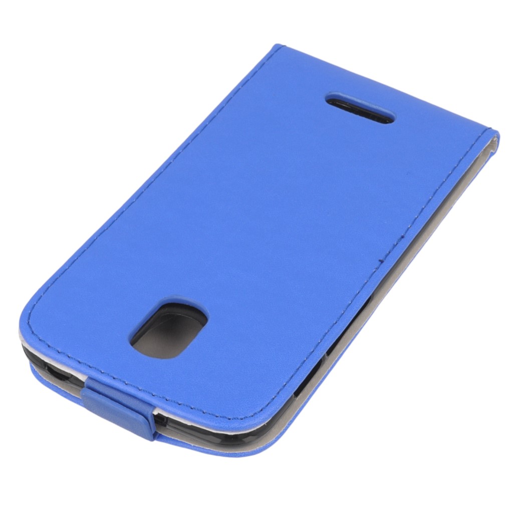 Pokrowiec z klapką na magnes Prestige Slim Flexi niebieski Coolpad Porto / 4 Pokrowiec z klapką na magnes Prestige Slim Flexi niebieski Coolpad Porto / 4