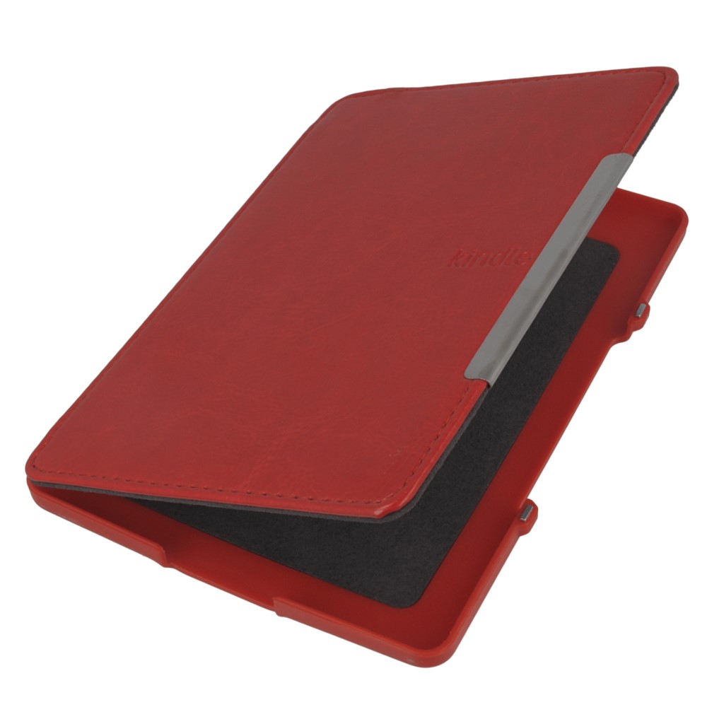Pokrowiec etui Book Magnetic czerwony AMAZON Kindle 4