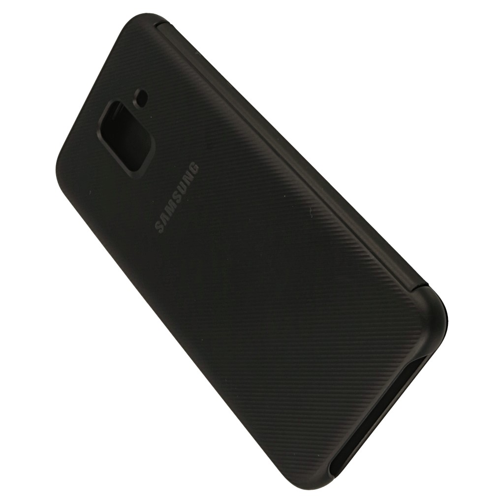 Pokrowiec oryginalne etui Flip Wallet EF-WA600CB czarny SAMSUNG Galaxy A6 2018 / 7