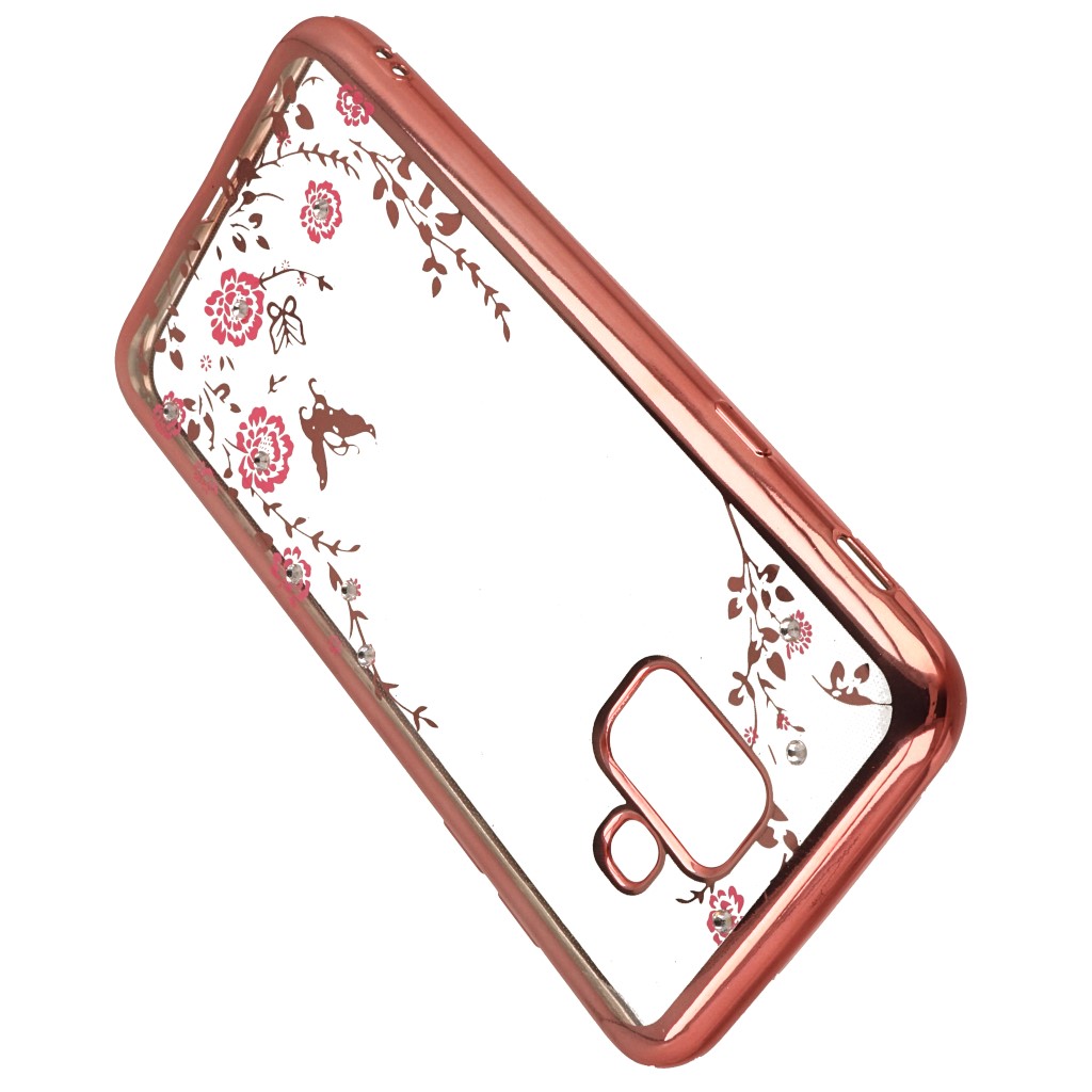 Pokrowiec etui silikonowe Diamond Kwiaty rowe Xiaomi Redmi 5A / 4