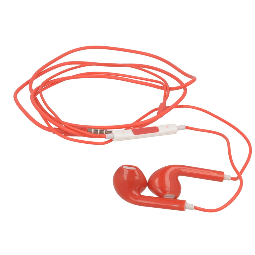 Suchawki stereo EarPhone MOTIVE czerwone APPLE iPhone 5c / 6