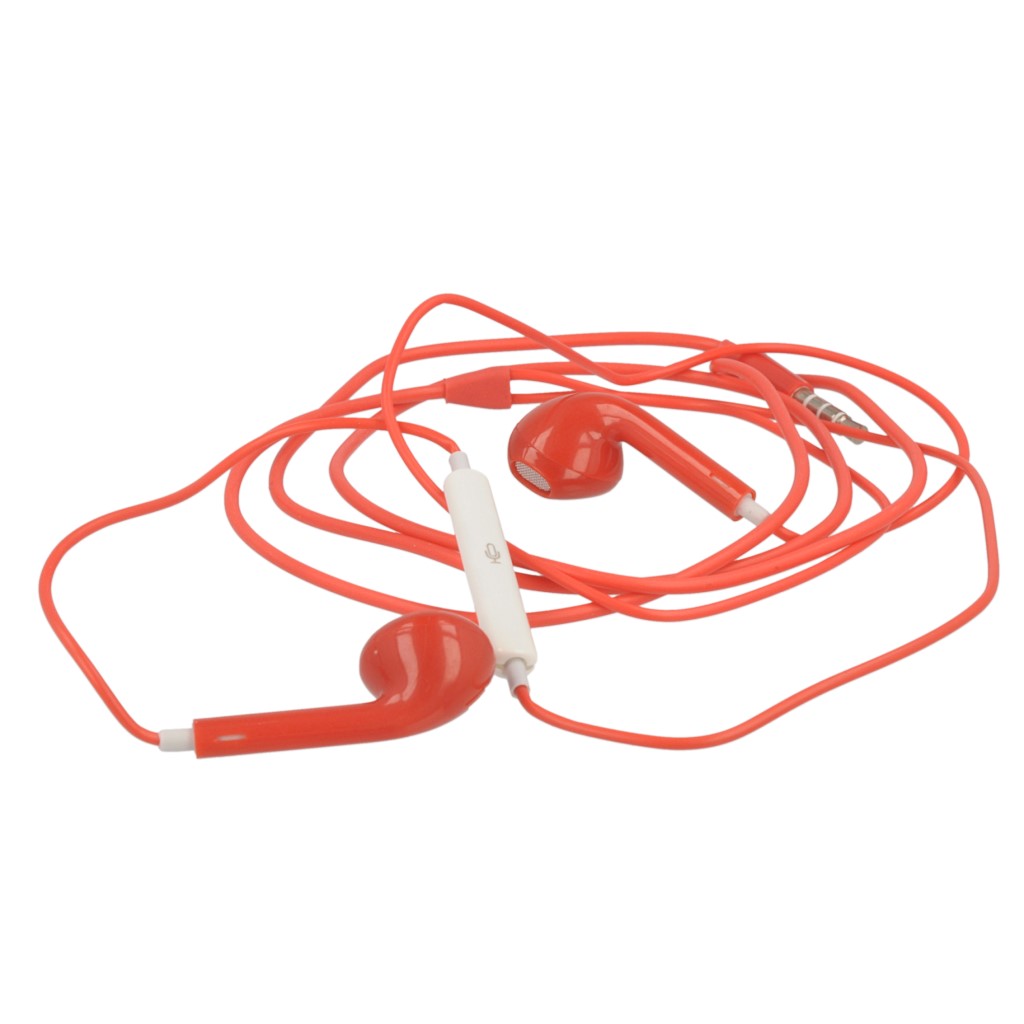 Suchawki stereo EarPhone MOTIVE czerwone APPLE iPhone SE / 2
