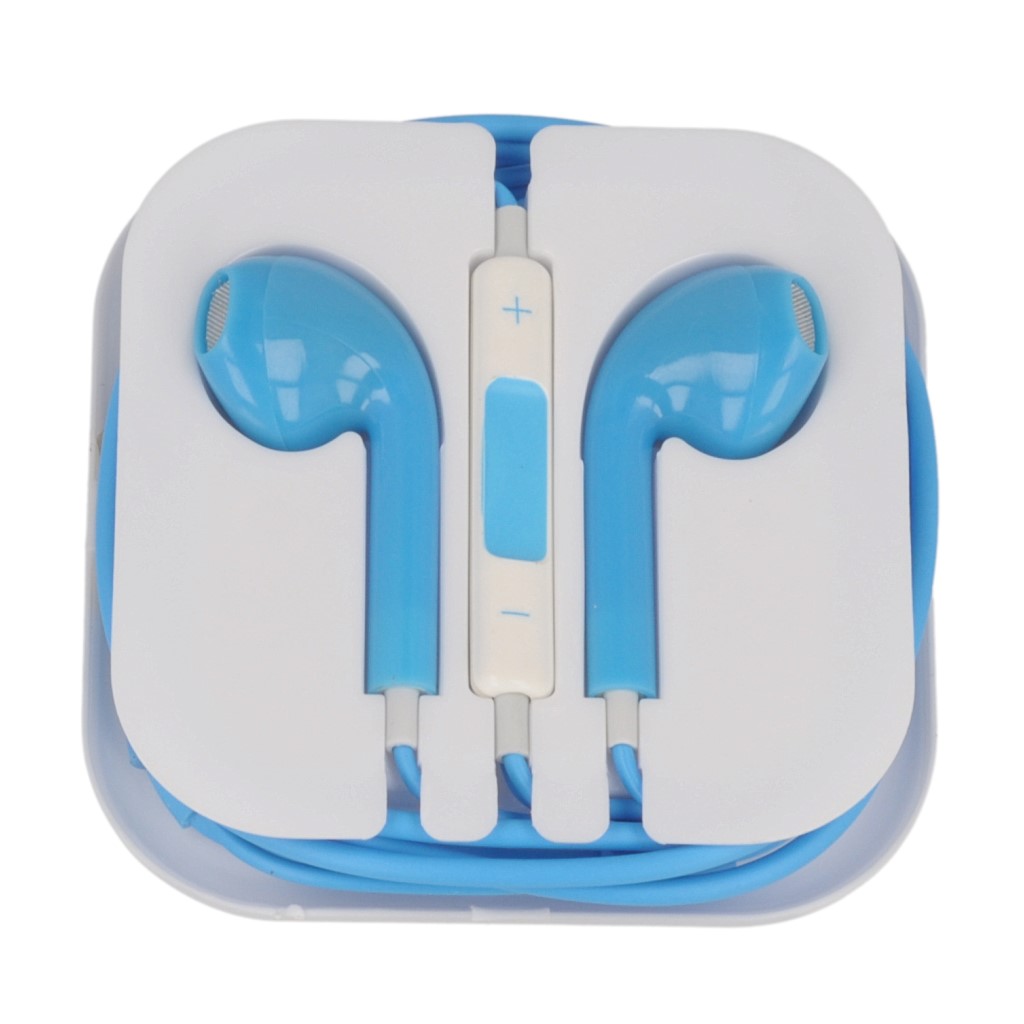 Suchawki stereo EarPhone MOTIVE niebieskie APPLE iPhone 6 Plus / 5