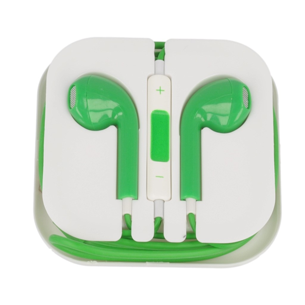 Suchawki stereo EarPhone MOTIVE zielone APPLE iPhone 6s / 5