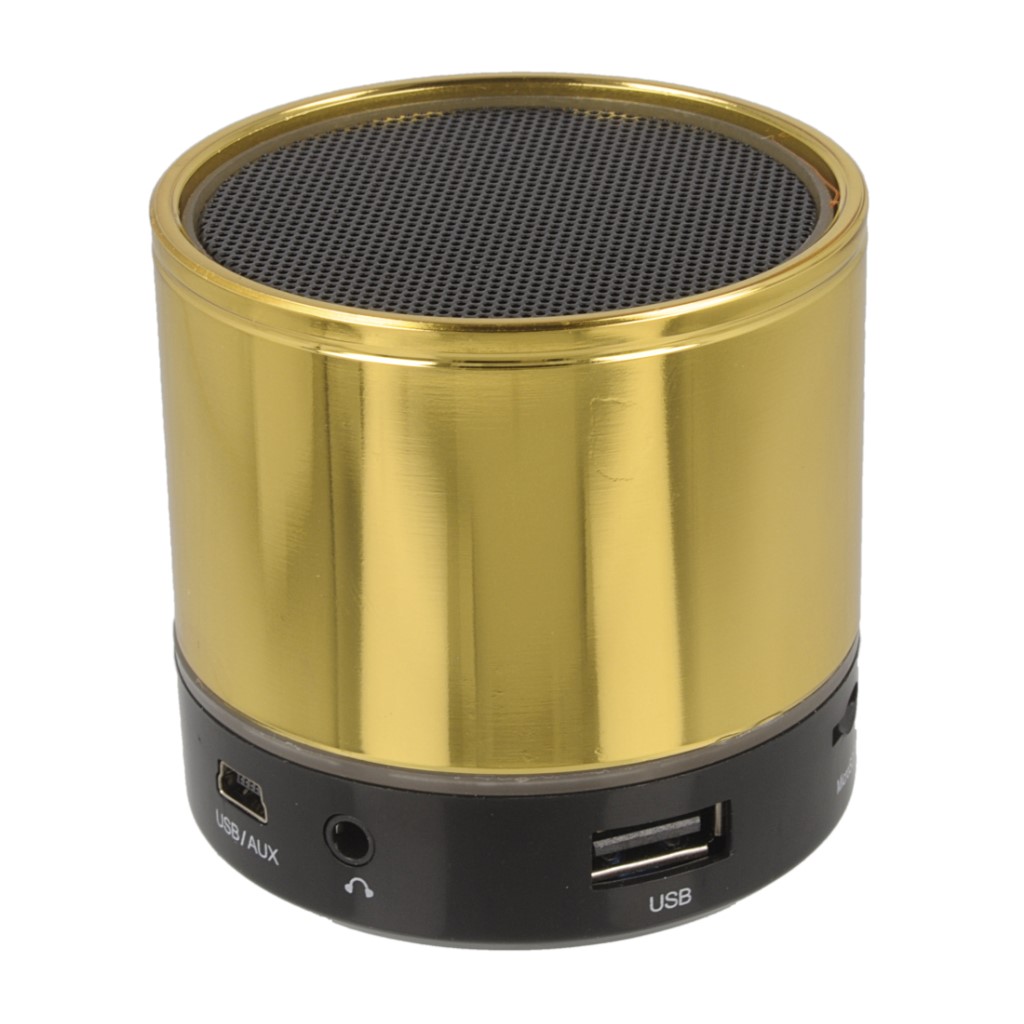 Głośnik Multimedialny Bluetooth metalowy LED złoty myPhone Power / 2