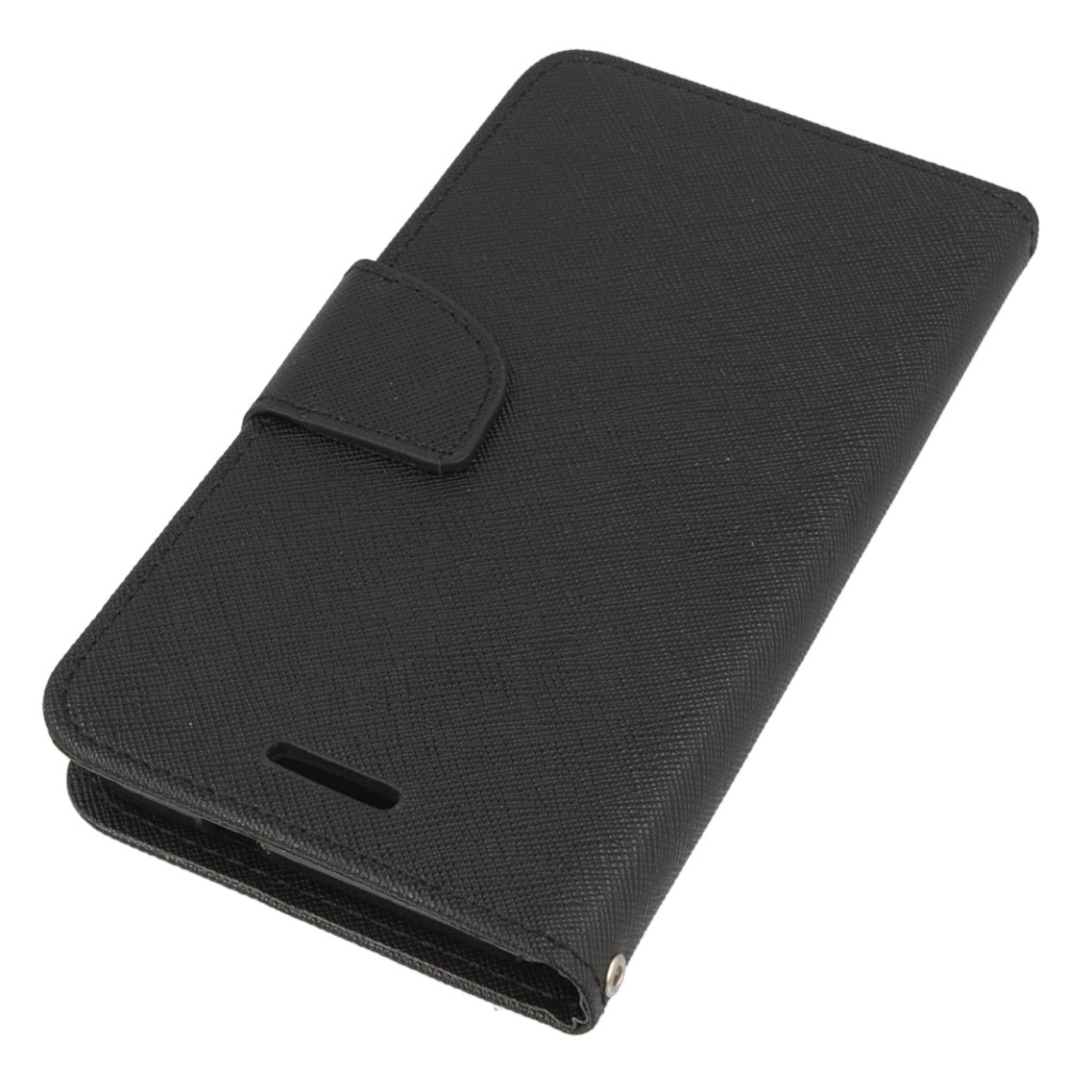 Pokrowiec etui z klapk na magnes Fancy Case czarne HTC Desire 530 / 3