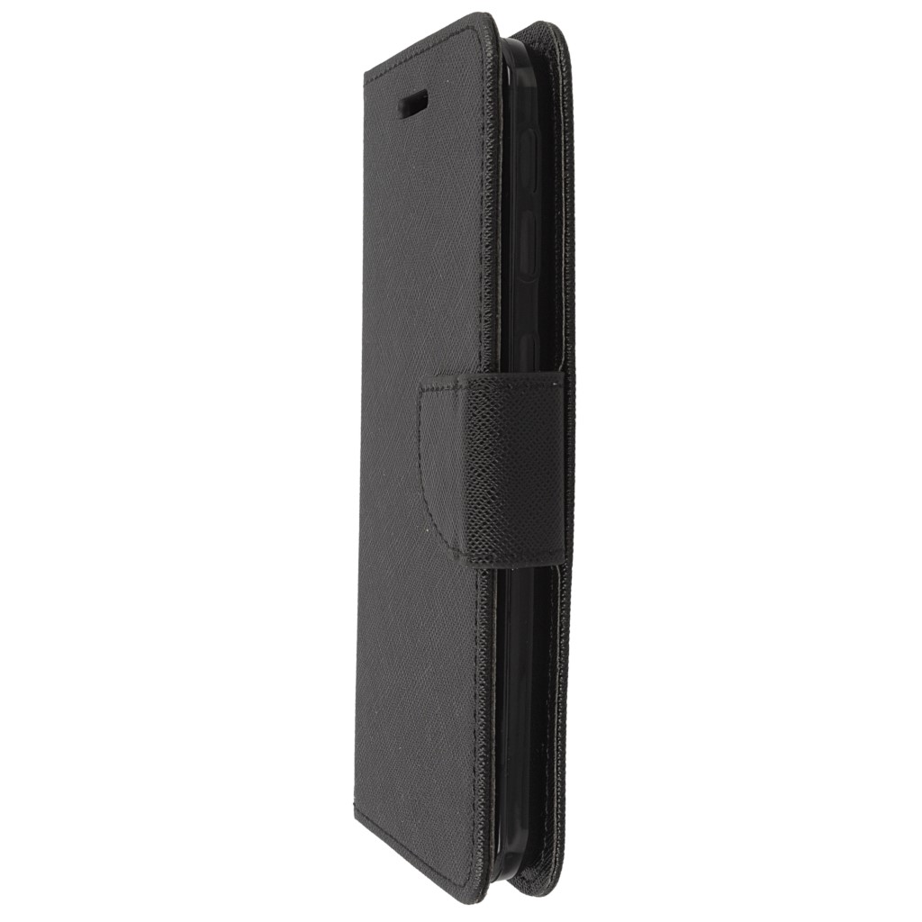 Pokrowiec etui z klapk na magnes Fancy Case czarne HTC Desire 530 / 6