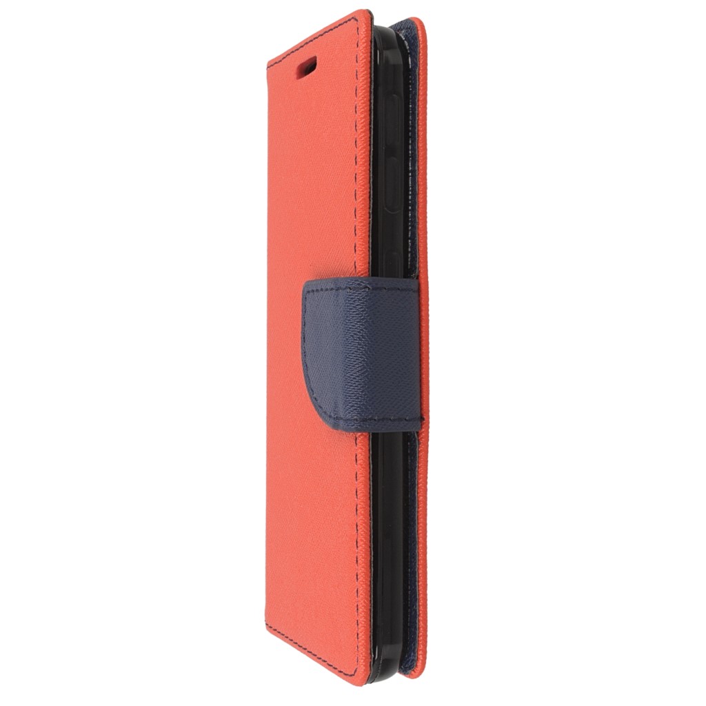 Pokrowiec etui z klapk na magnes Fancy Case czerwono-granatowe HTC Desire 530 / 6