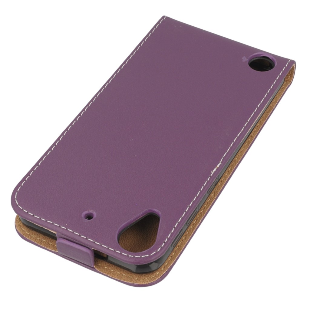 Pokrowiec z klapk na magnes Prestige Slim Flexi fioletowy HTC Desire 530 / 4