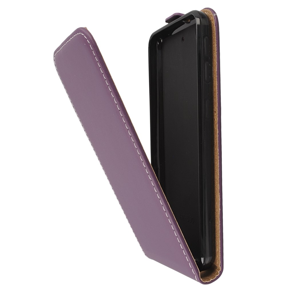 Pokrowiec z klapk na magnes Prestige Slim Flexi fioletowy HTC Desire 530 / 6