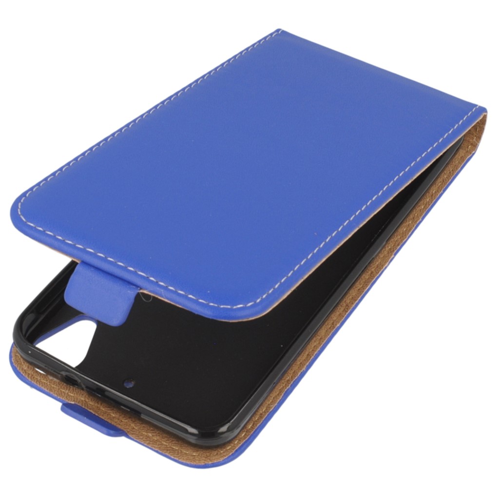 Pokrowiec z klapk na magnes Prestige Slim Flexi niebieski HTC Desire 530