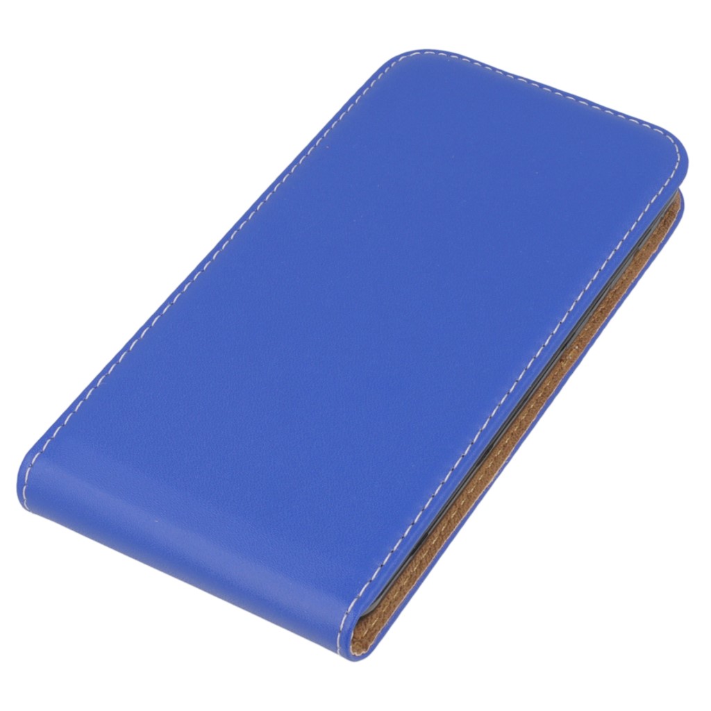 Pokrowiec z klapk na magnes Prestige Slim Flexi niebieski HTC Desire 530 / 3
