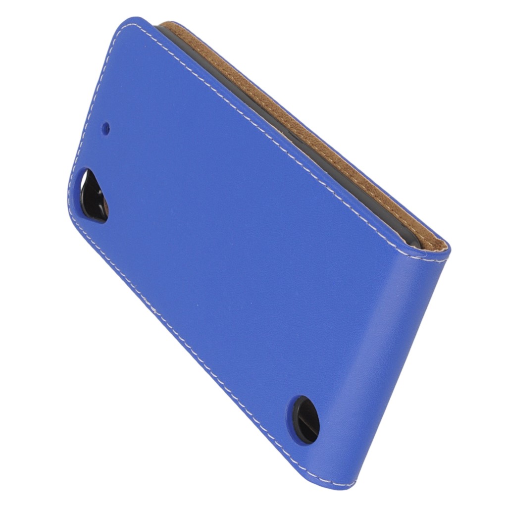 Pokrowiec z klapk na magnes Prestige Slim Flexi niebieski HTC Desire 530 / 5