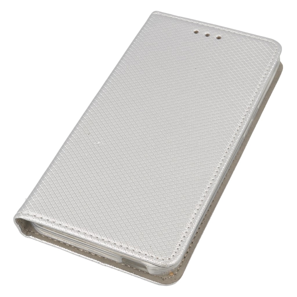 Pokrowiec etui z klapk Magnet Book srebrne HTC Desire 530 / 2