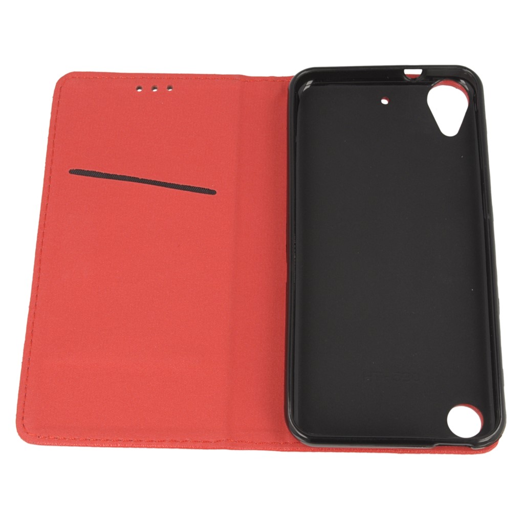 Pokrowiec etui z klapk Magnet Book czerwone HTC Desire 530 / 10