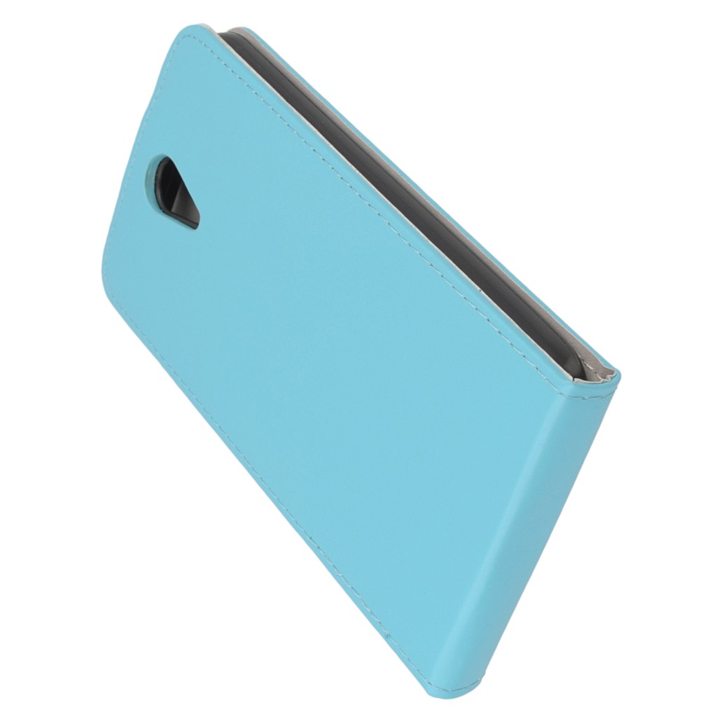 Pokrowiec z klapk na magnes Prestige Slim Flexi jasny niebieski HTC Desire 620 / 5