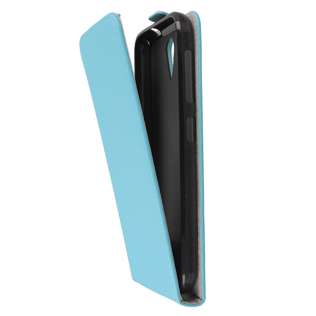 Pokrowiec z klapk na magnes Prestige Slim Flexi jasny niebieski HTC Desire 620 / 7