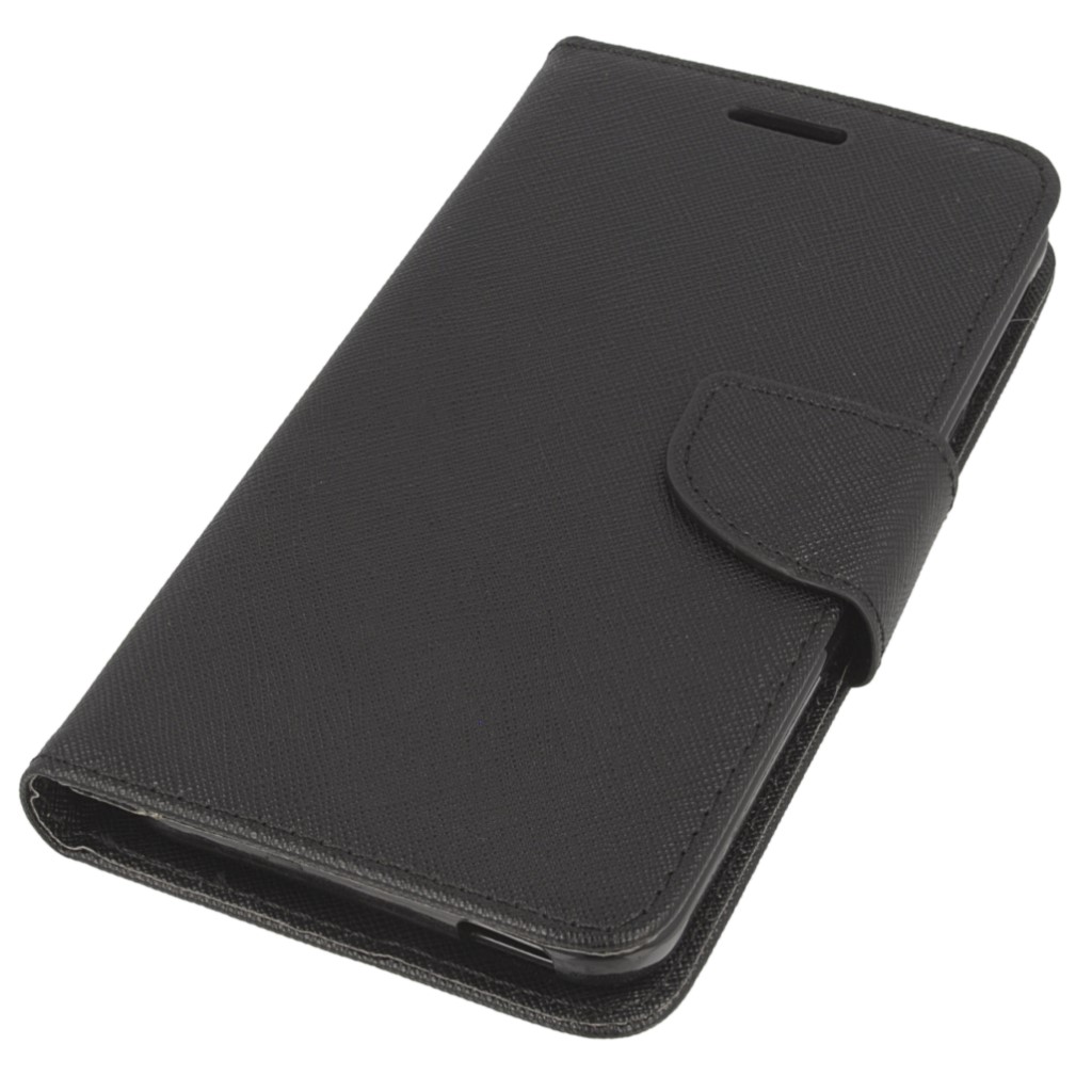 Pokrowiec etui z klapk na magnes Fancy Case czarne HTC Desire 630 / 2