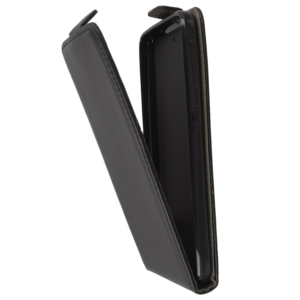 Pokrowiec z klapk na magnes Prestige Slim Flexi czarny HTC Desire 630 / 5