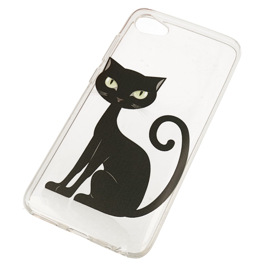 Pokrowiec etui silikonowe wzr Czarny Kot Xiaomi Mi Note 10