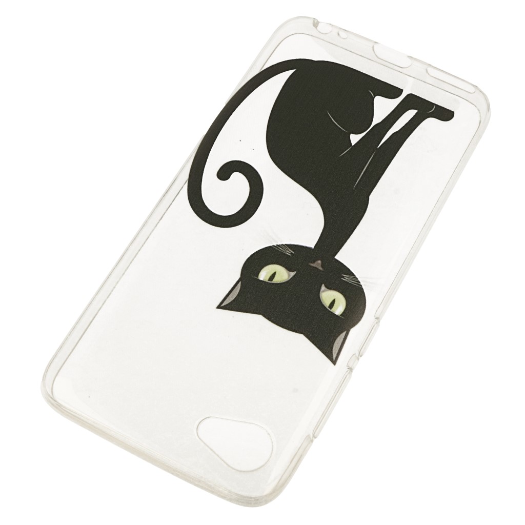 Pokrowiec etui silikonowe wzr Czarny Kot Xiaomi Redmi Note 12 4G / 2