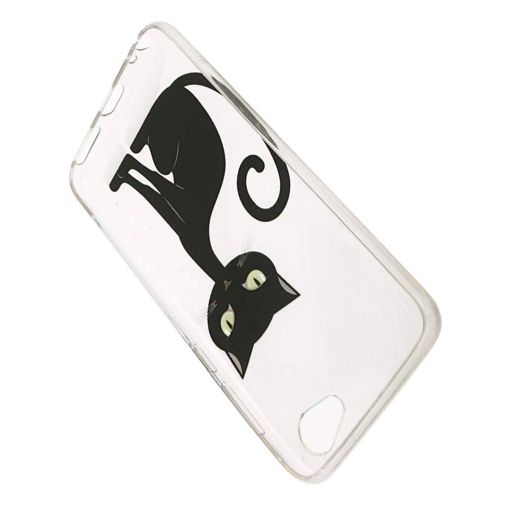 Pokrowiec etui silikonowe wzr Czarny Kot APPLE iPhone SE 2020 / 4